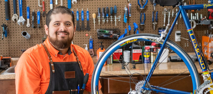 bike repairs workbench